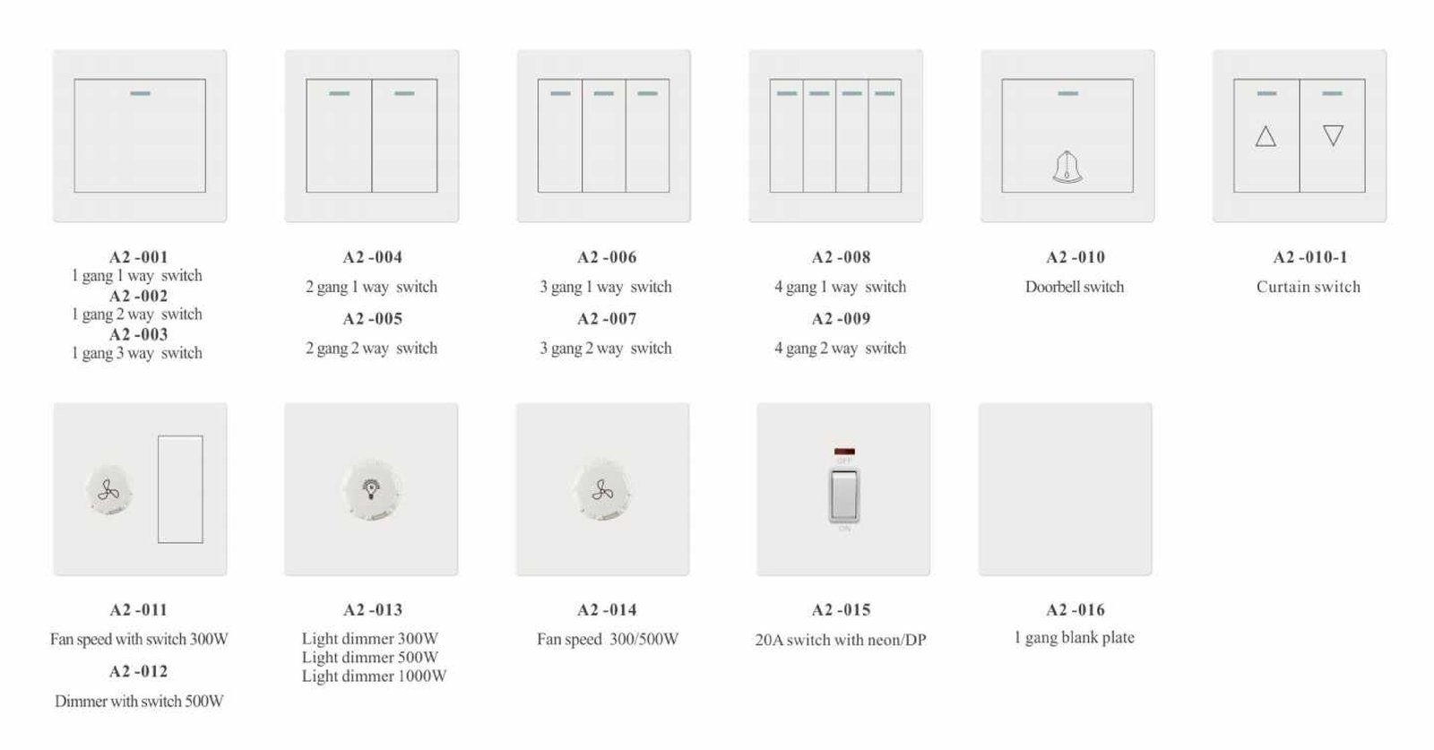 A2imga_01 A2 Series, White/Gold/Grey/Black, 86/146 Type,British Standard