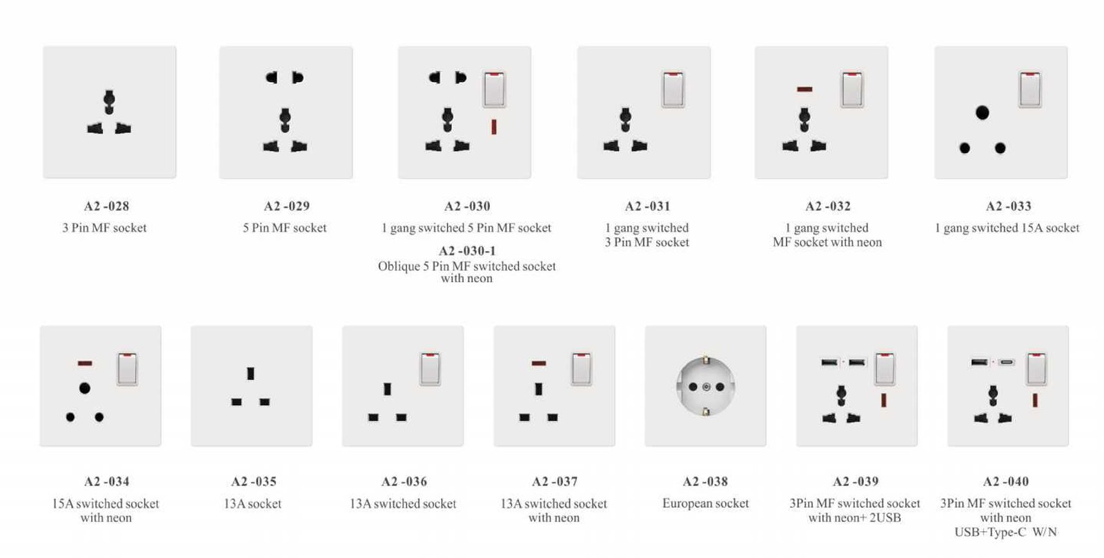 A2imga_03 A2 Series, White/Gold/Grey/Black, 86/146 Type,British Standard