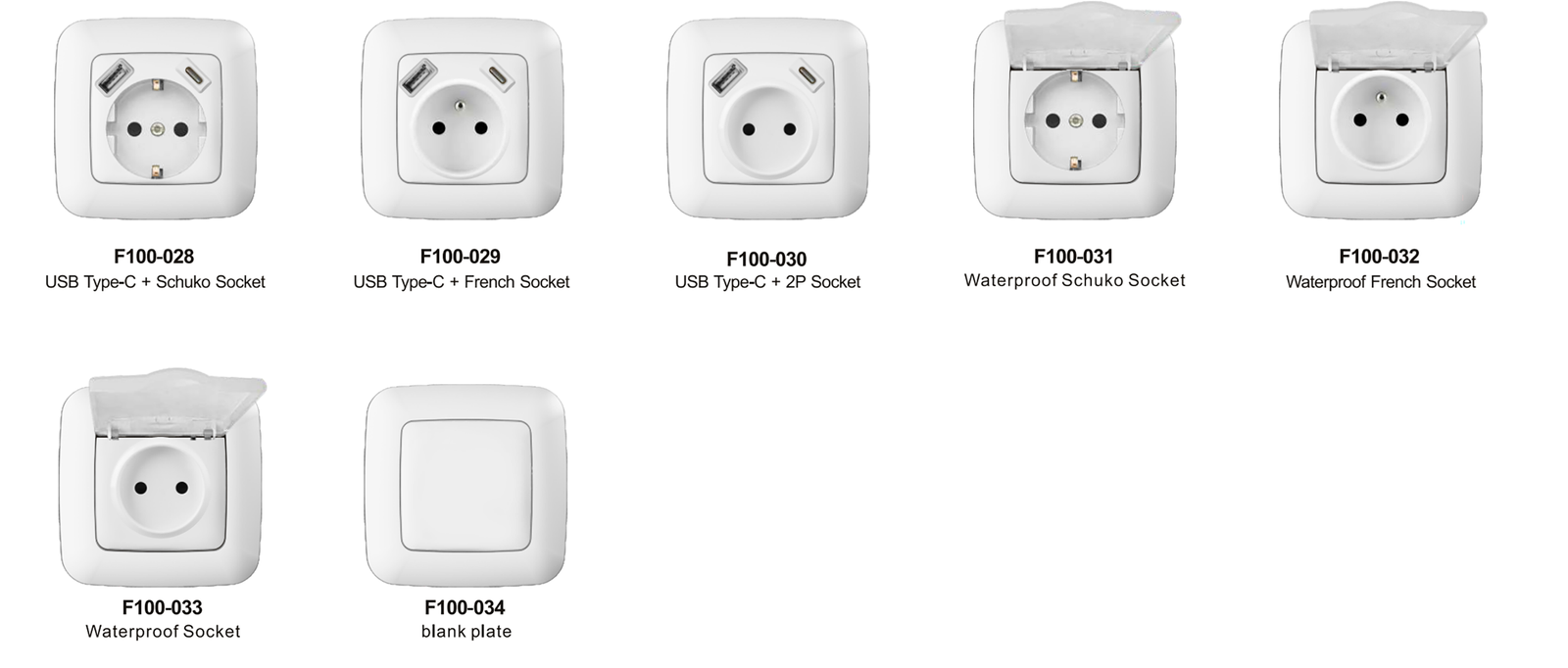 NEW-EURO_02_03 F100 Series, Gold, Modular Design for European Standard