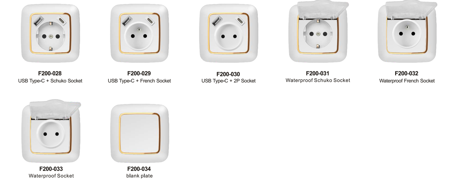 ima_03 F200 Series, Gold, Modular Design for European Standard