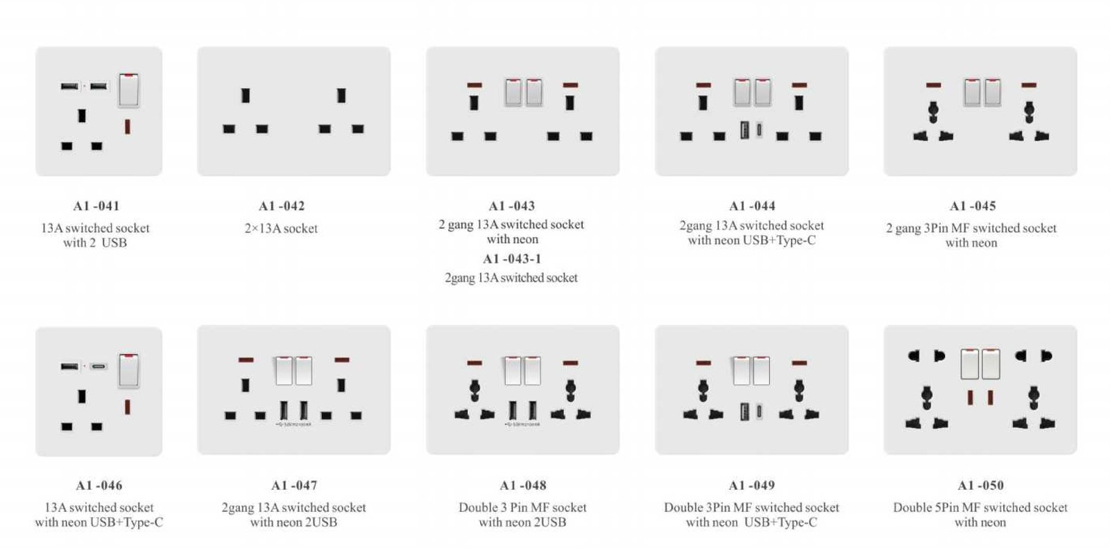 ima_04 A1 Series, White/Gold/Grey/Black, 86/146 Type,British Standard