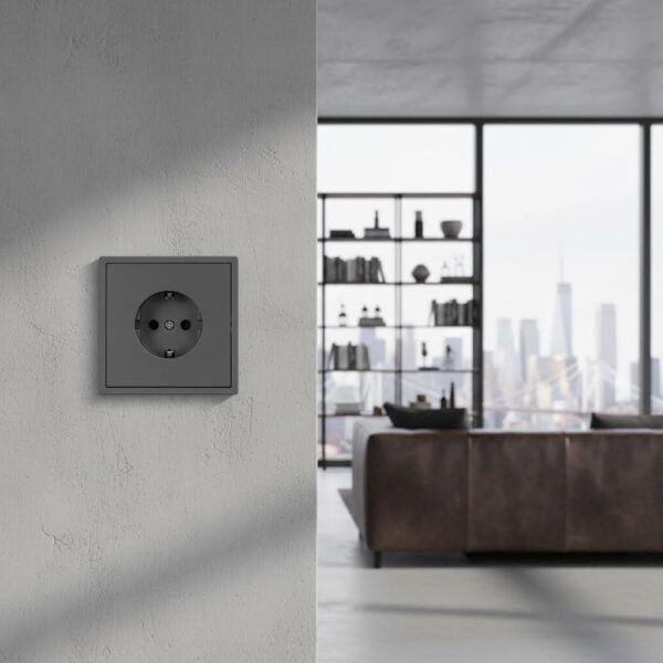 场景图：现代工业风家居 F300 Series, Grey, Modular Design -European Standard Schuko socket