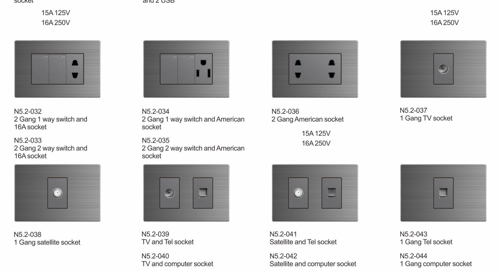 未标题-1_04 U5.2 Series, Grey,Stainless Steel,118 Type, American Standard