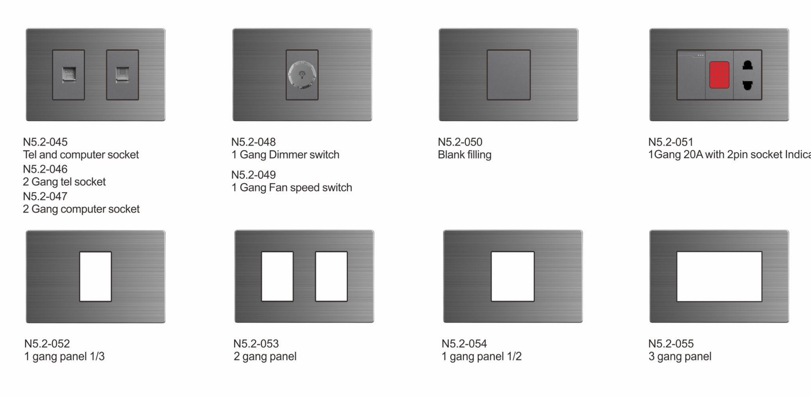 未标题-1_05 U5.2 Series, Grey,Stainless Steel,118 Type, American Standard