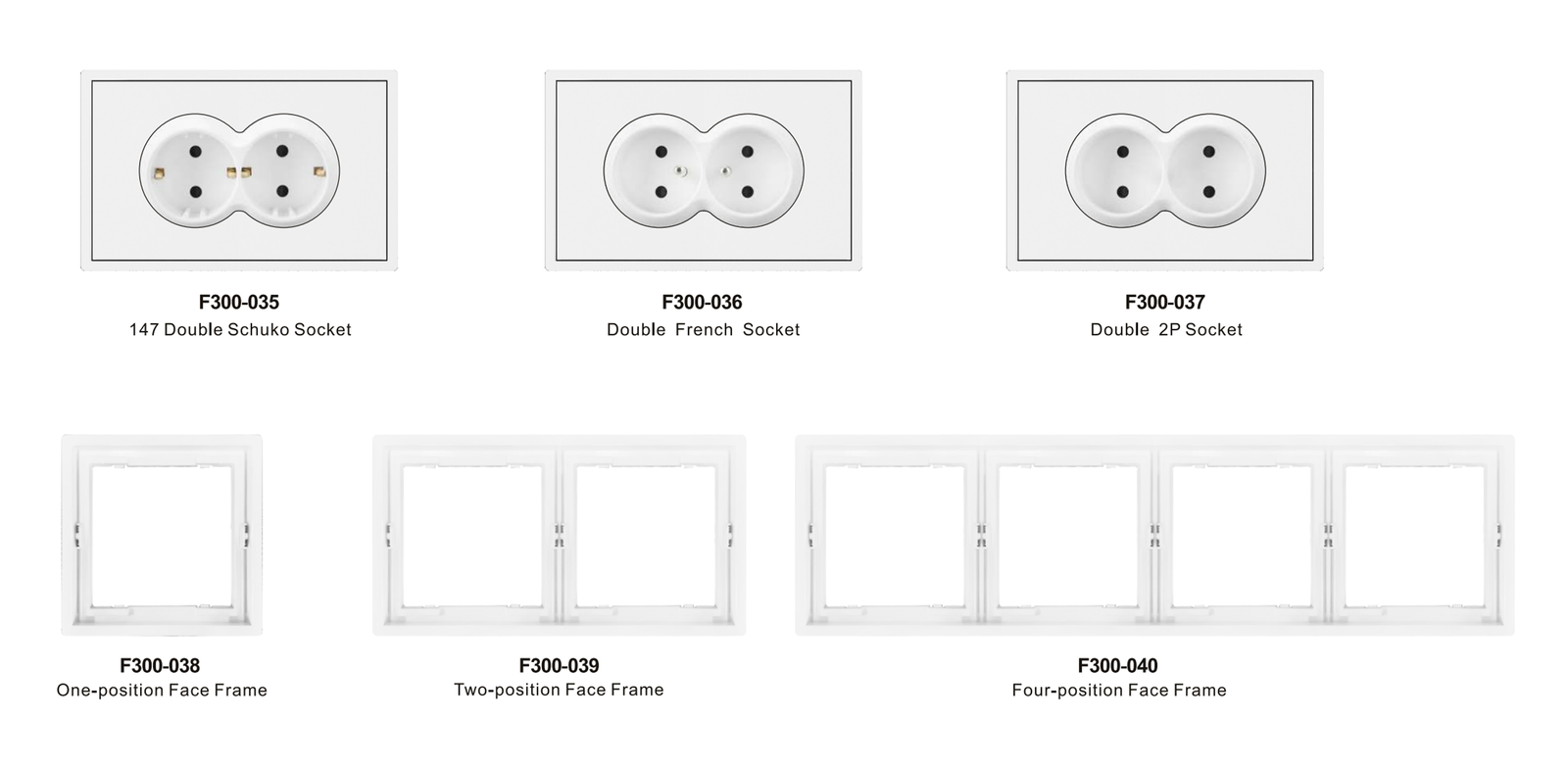 未标题-2_04 F300 Series, Black, Modular Design for European Standard