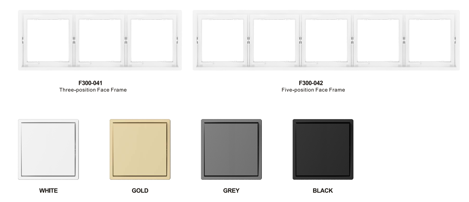 未标题-2_05 F300 Series, Black, Modular Design for European Standard