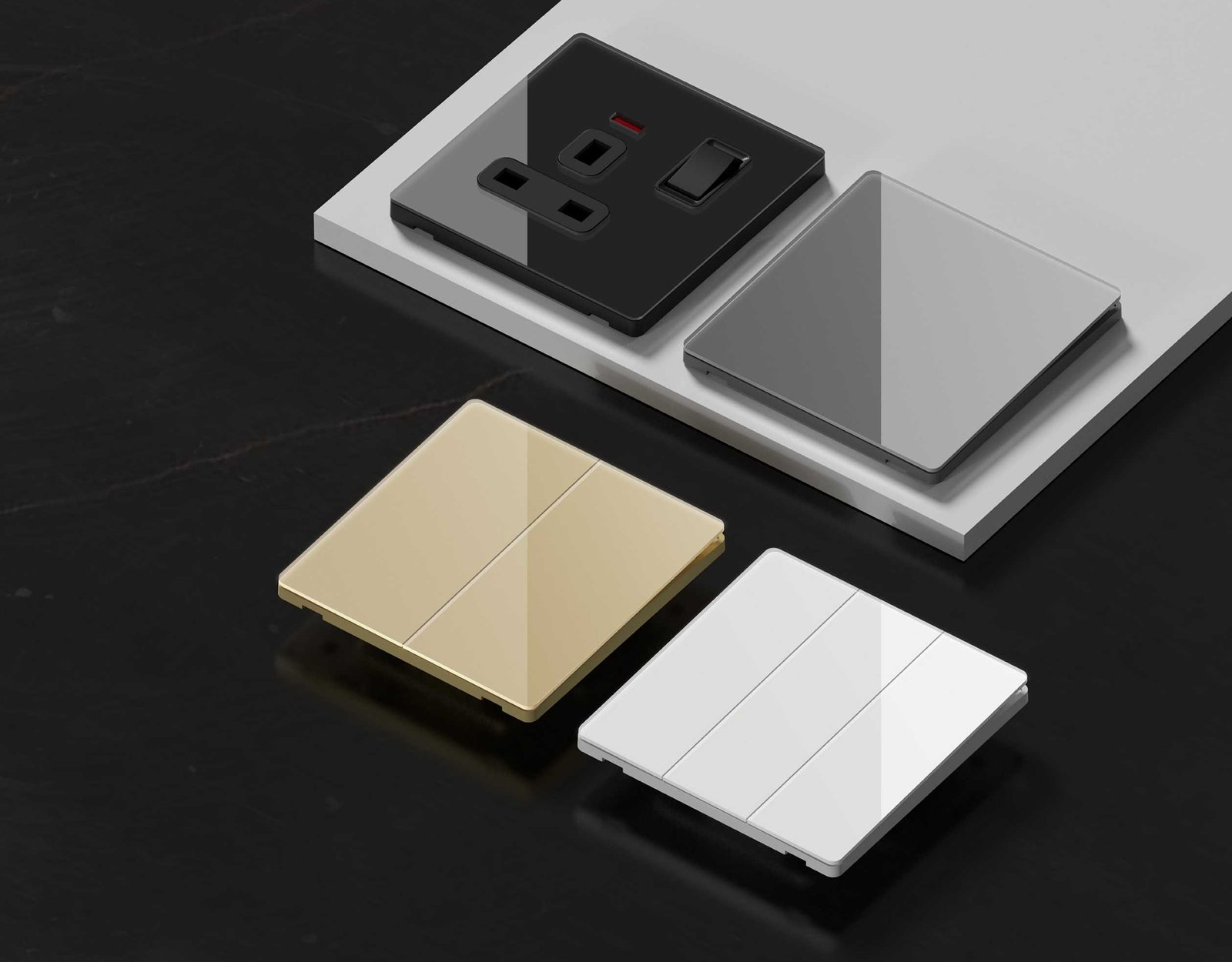 未标题-3 T2 Series, White, Tempered Glass,86/146 Type,British Standard