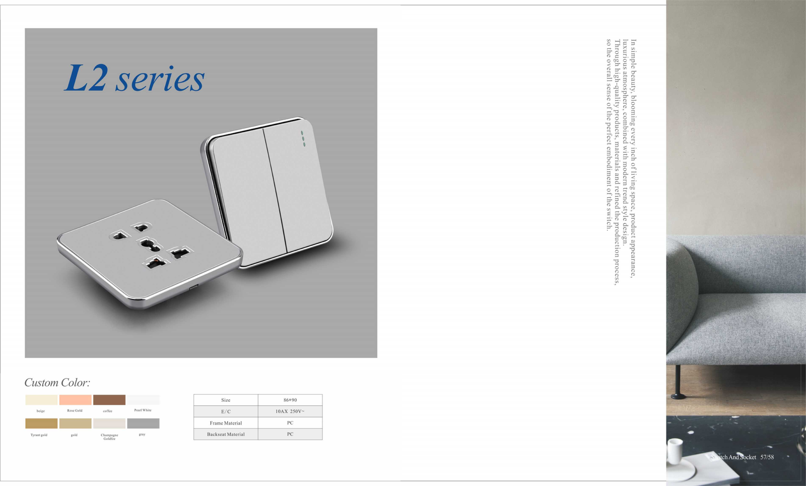 （已压缩）麦典目录-英式25.9.10_108-4096x2468 L2 Series, Grey,Gold,White,Black,86/146 Type,British Standard