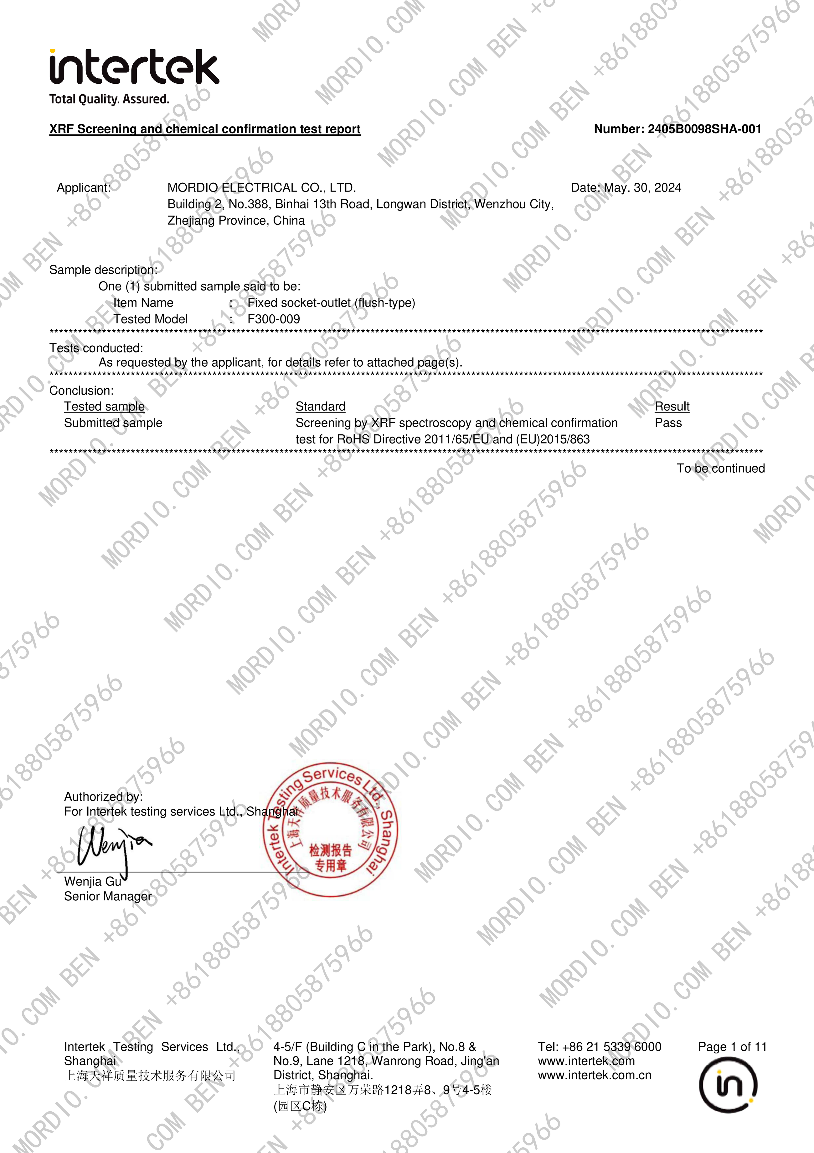 2405B0098SHA-001_01 Certificate