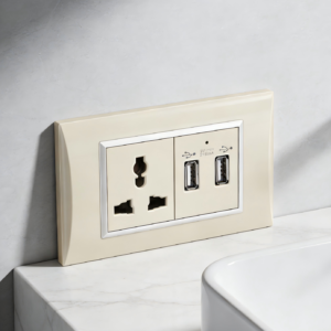 Serie N3.0, dorado, tipo 118Toma de corriente dúplex 15A 125V según la norma americana