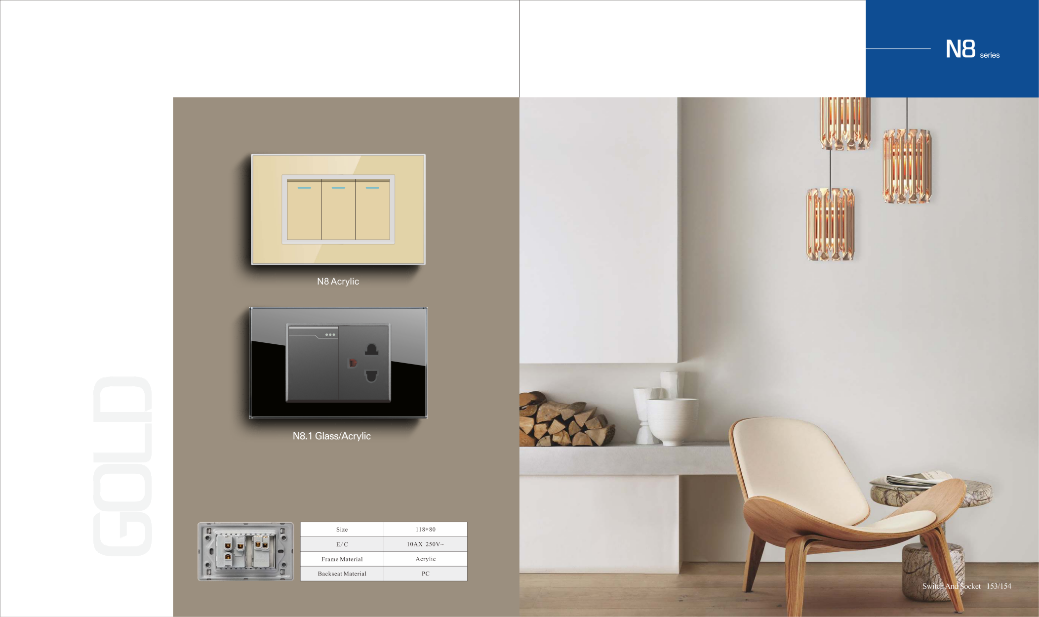 N8.1-1 U8.1 Series, Acrylic,118 Type, American Standard