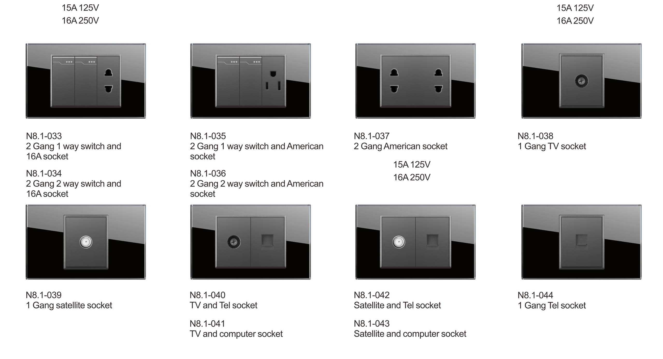 N8.1-_04 U8.1 Series, Acrylic,118 Type, American Standard