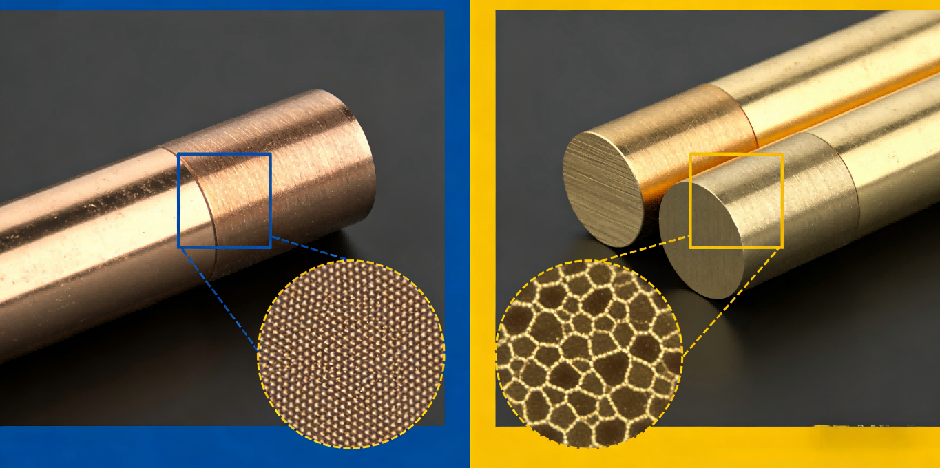 مقارنة بين مادة البرونز الفوسفوري مقابل مادة النحاس الأصفر لمفاتيح الحائط والتلامسات الداخلية للمقبس