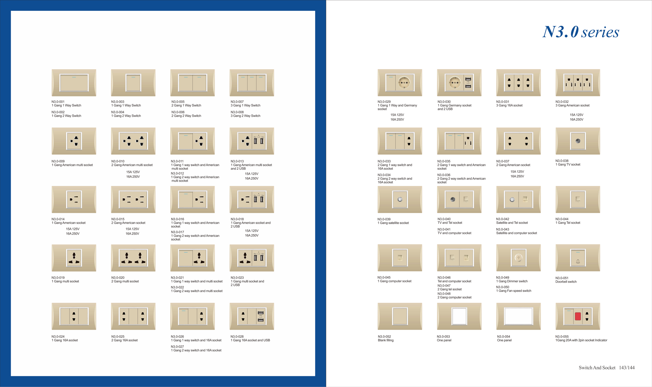 麦典118-_27 Serie N3.0, Gold,118 TipoToma corriente dúplex 15A 125V según norma americana